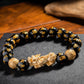 Feng Shui Bracelet - Pixiu Black Obsidian Bracelet for Wealth